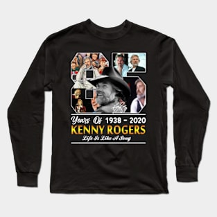 Kenny Rogers // 85 Years Of // Life Is Like A Song - T-Shirt Long Sleeve T-Shirt